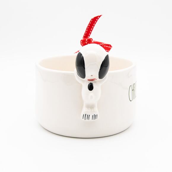 Rae Dunn x Peanuts Soup Mug, Snoopy Figurine CHRISTMASTIME Soup Bowl Gift - Picture 7 of 13